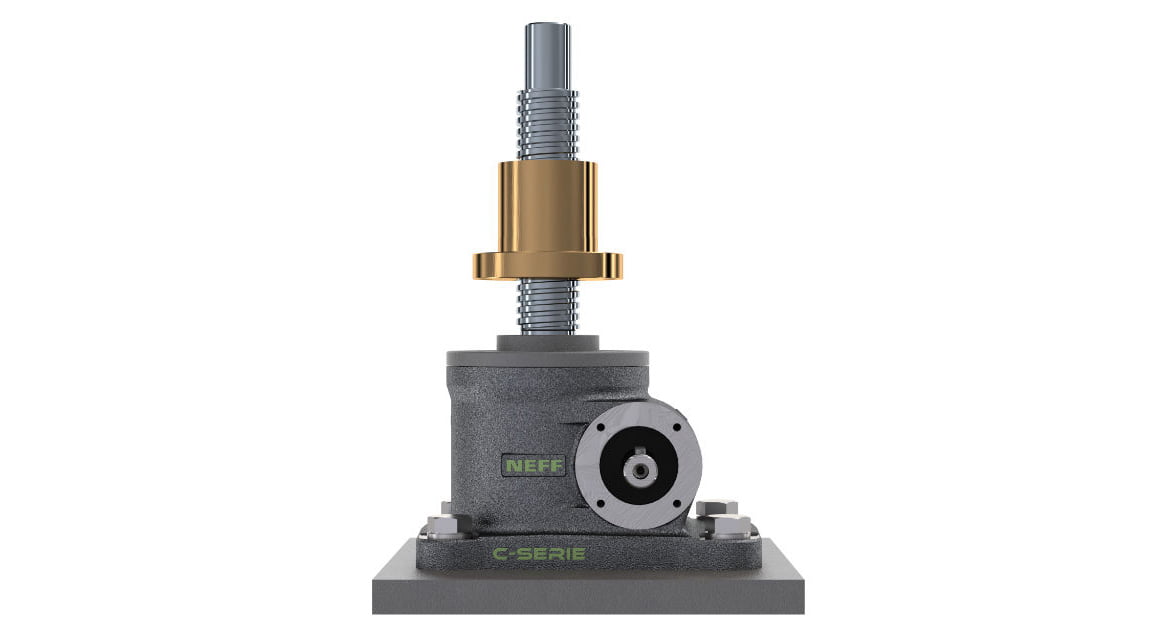 Screw Jack C-Series R-Version in Rotating Design with Trapezoidal Screw Shaft